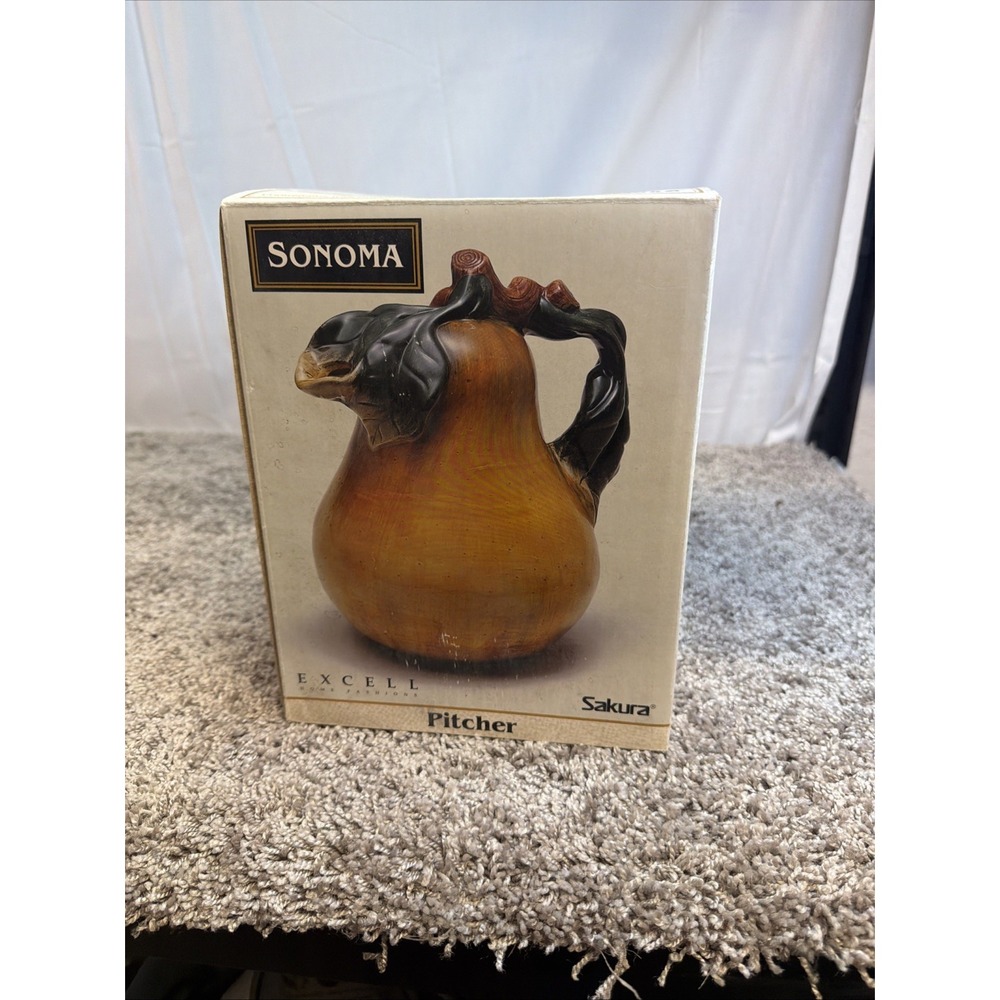 Sakura Sonoma Pear-Shaped Handmade Ceramic Decorative Pitcher